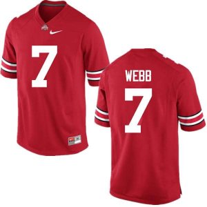 Men's Ohio State Buckeyes #7 Damon Webb Red Nike NCAA College Football Jersey New Release VDN5244RO